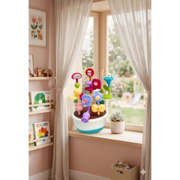 Фото - Пластиковый конструктор Smart Baby Цветочный Сад (6928270764573)